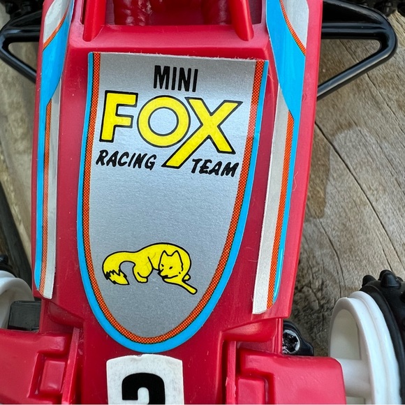 VINTAGE but BRAND NEW 🤯 & working Mini Fox Racing Red car Wired Remote Control - Picture 4 of 16